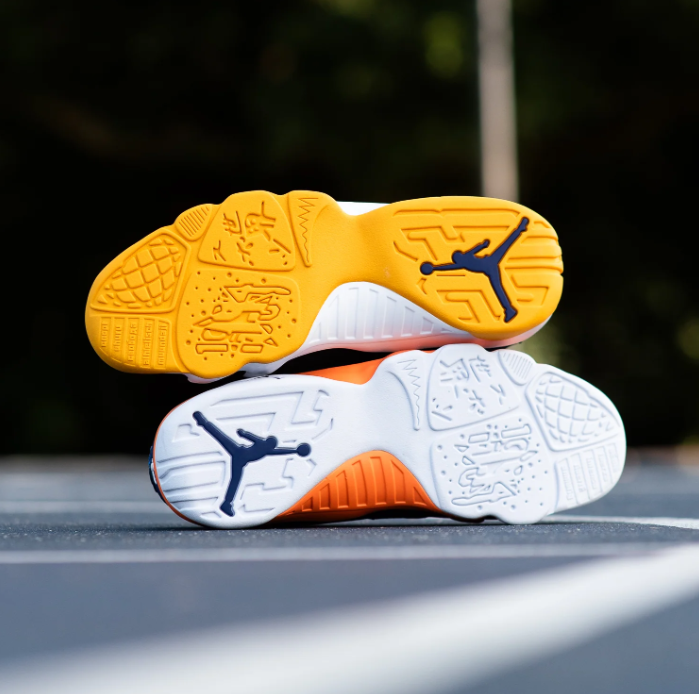 Air Jordan 9 Low Multicolor Sneakers - Red, Black & Blue