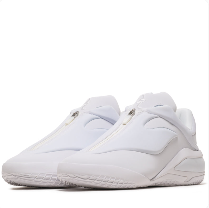 Converse Zip-Front Low-Top Sneakers - All White