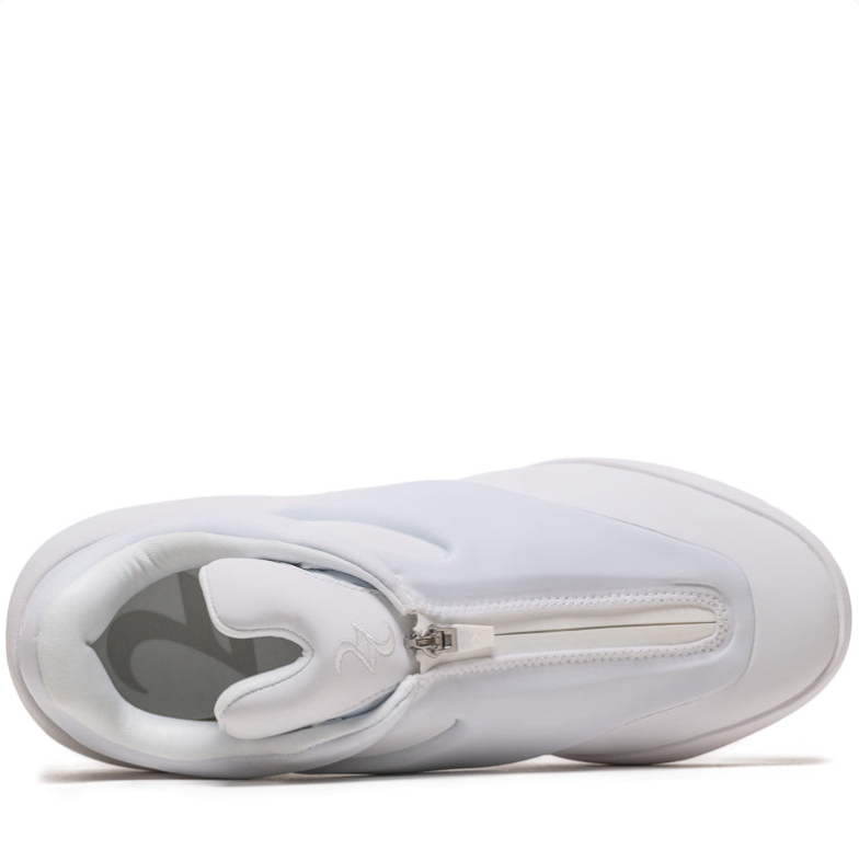 Converse Zip-Front Low-Top Sneakers - All White