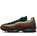 Nike Air Max 95 Sneakers - Brown, Tan & Black with Teal Accents