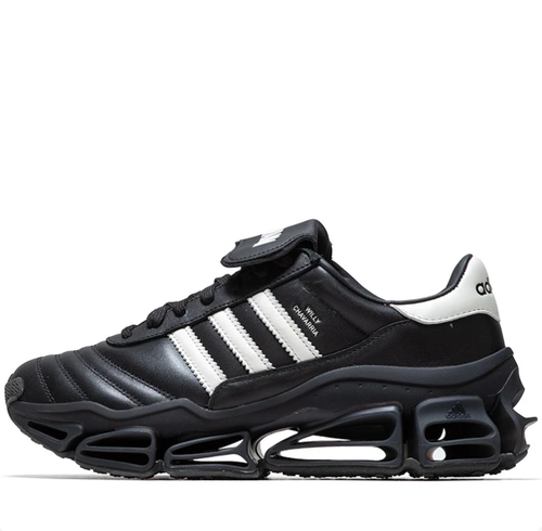 adidas Chavarria Sneakers - Black & White with Sculpted Cutout Sole
