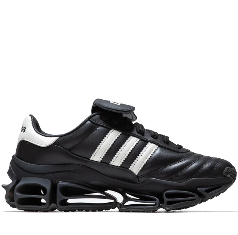 adidas Chavarria Sneakers - Black & White with Sculpted Cutout Sole