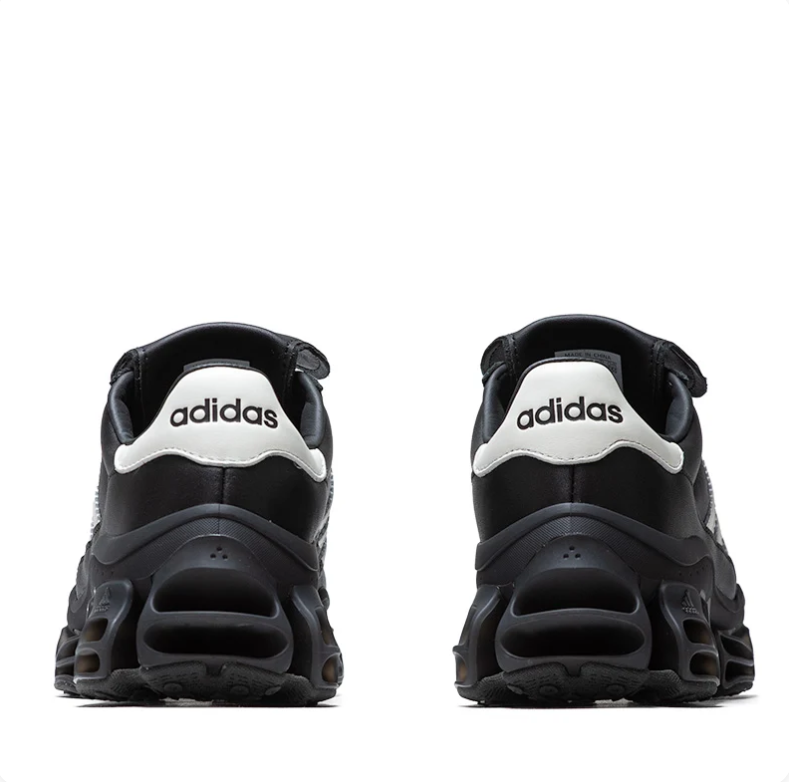 adidas Chavarria Sneakers - Black & White with Sculpted Cutout Sole