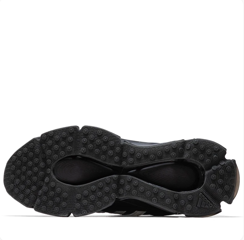 adidas Chavarria Sneakers - Black & White with Sculpted Cutout Sole