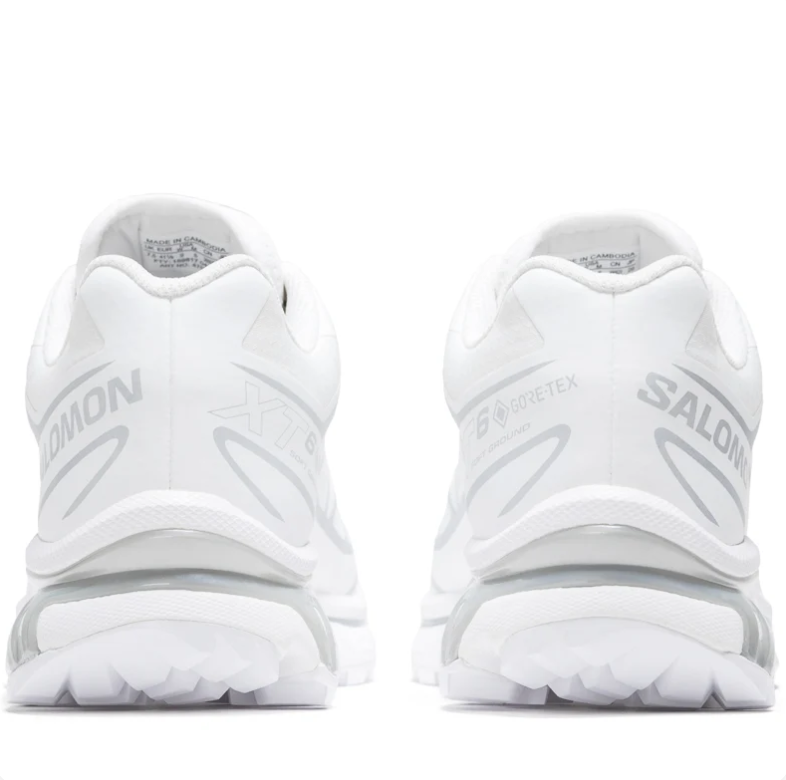 Salomon Sneakers - White & Silver with Toggle Laces