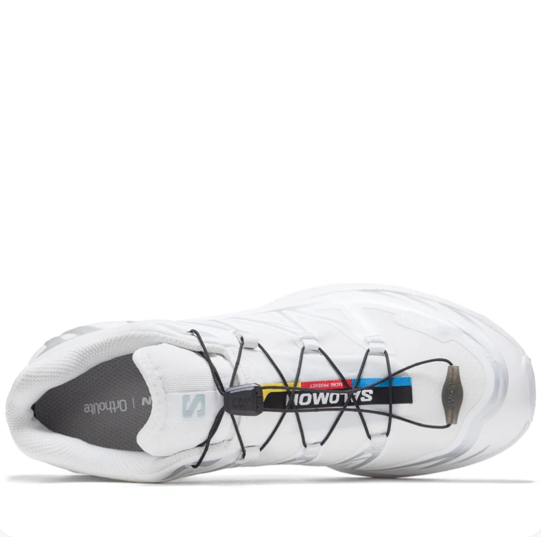 Salomon Sneakers - White & Silver with Toggle Laces