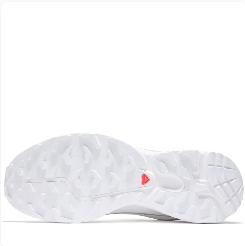 Salomon Sneakers - White & Silver with Toggle Laces