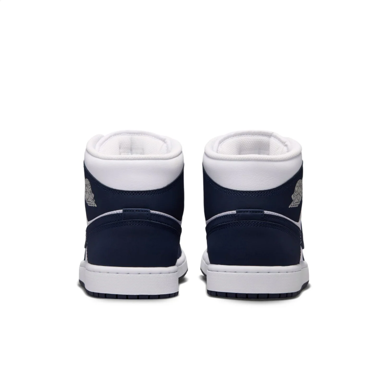 Air Jordan 1 Mid Sneakers - Navy & White