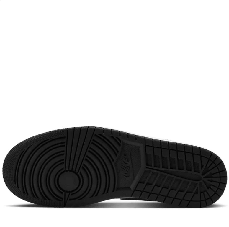 Air Jordan 1 Low Sneakers - Black, White & Light Grey