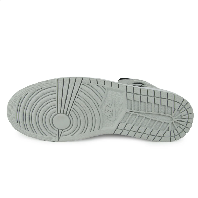 Air Jordan 1 Mid Sneakers - Black & Light Grey