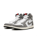 Air Jordan 1 High Sneakers - Grey & White with Cream Midsole