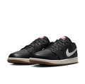 Air Jordan 1 Low Sneakers - Black & Grey with Gum Sole