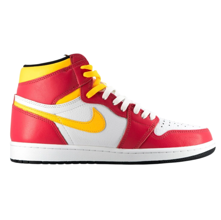 Air Jordan 1 High Sneakers - Red, White & Yellow