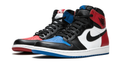 Air Jordan 1 High Sneakers - Mismatched Red, Blue, Black & White