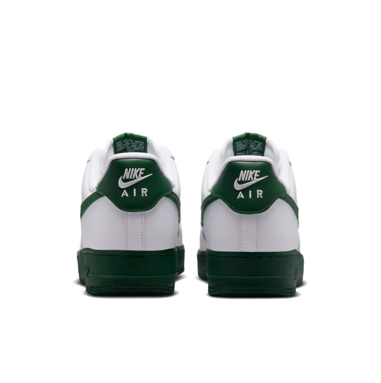 Nike Air Force 1 Low Sneakers - White & Dark Green