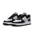 Nike Air Force 1 Low Sneakers - Black & White with Outlined Swoosh