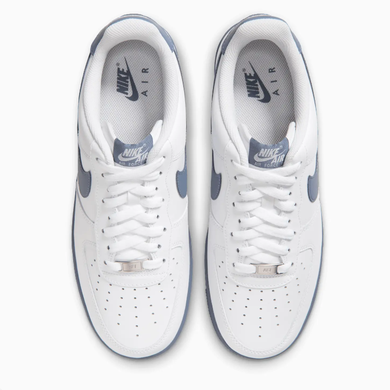 Nike Air Force 1 Low Sneakers - White & Slate Blue