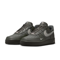 Nike Air Force 1 Low Sneakers - Dark Olive & Grey with Mini Swoosh