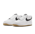 Nike Air Force 1 Low Sneakers - White & Black with Gum Sole