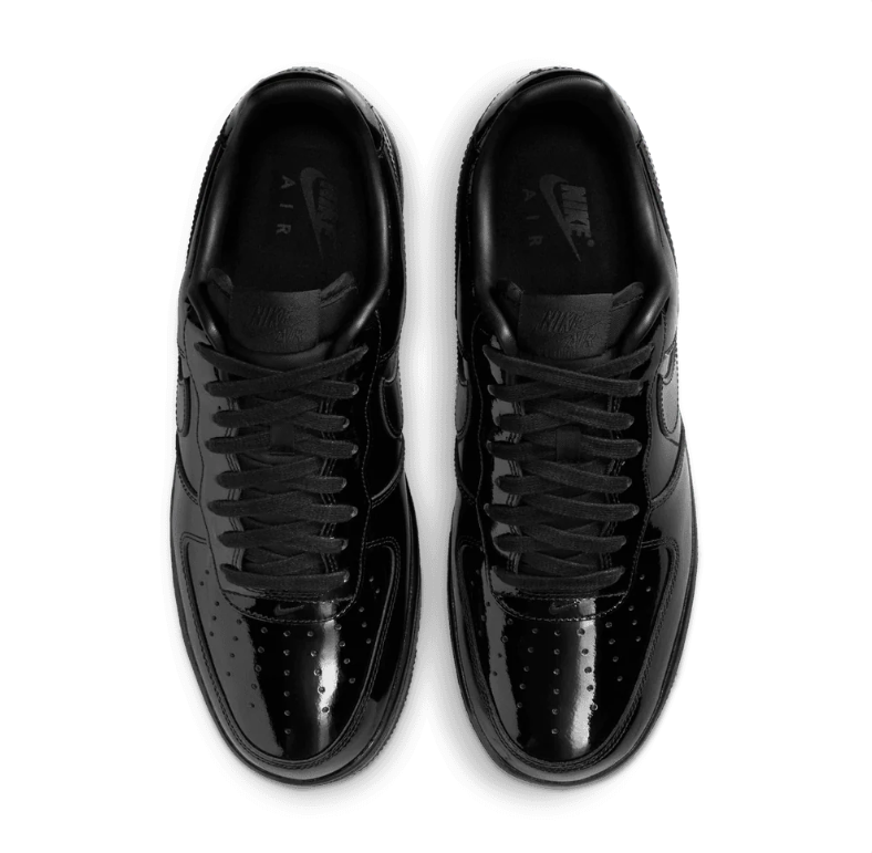 Nike Air Force 1 Low Sneakers - Glossy All Black