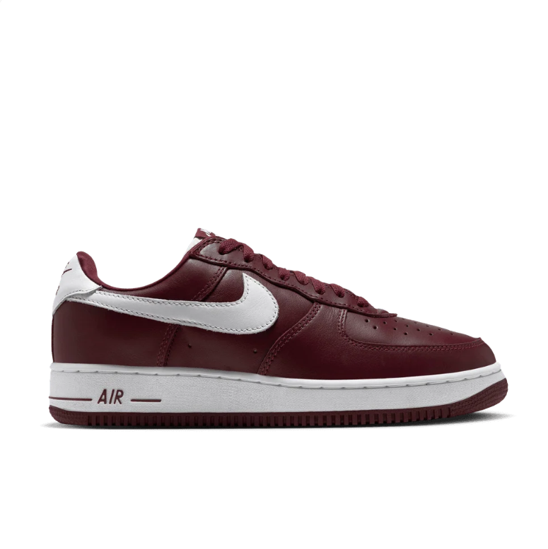 Nike Air Force 1 Low Sneakers - Burgundy & White