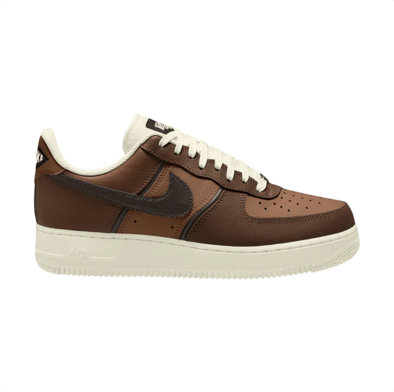 Nike Air Force 1 Low Sneakers - Brown, Tan & Cream