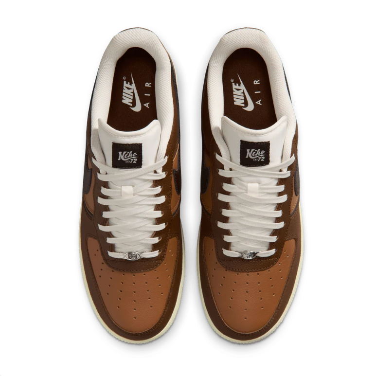 Nike Air Force 1 Low Sneakers - Brown, Tan & Cream