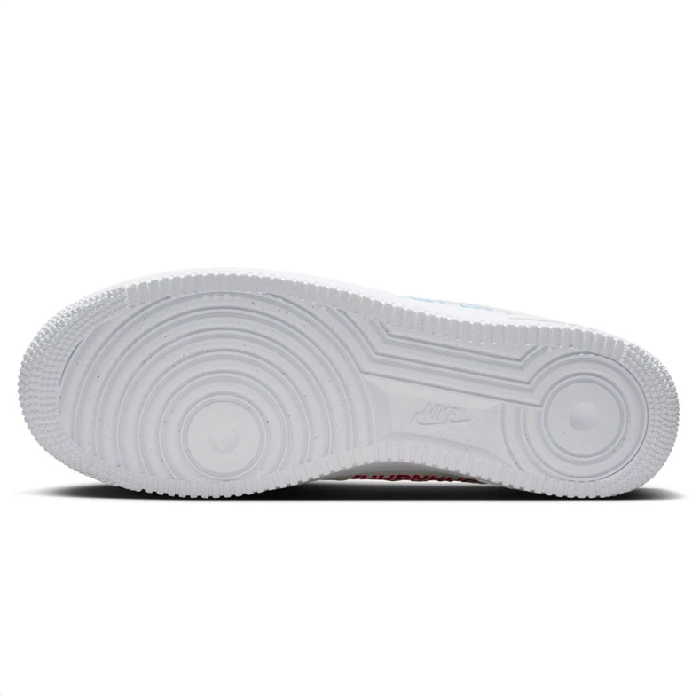 Nike Air Force 1 Low Sneakers - White with Multicolor City Embroidery