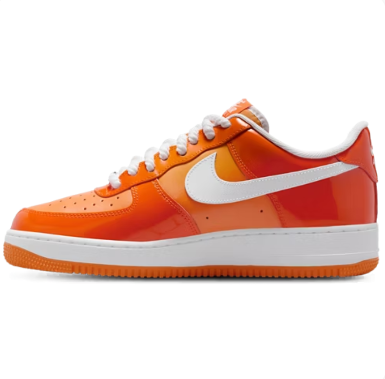 Nike Air Force 1 Low Sneakers - Orange, Peach & White