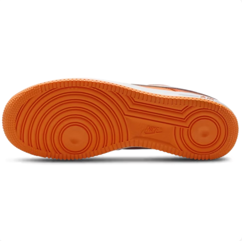 Nike Air Force 1 Low Sneakers - Orange, Peach & White