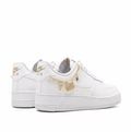 Nike Air Force 1 Low Sneakers - White with Gold-Tone Charm Chains