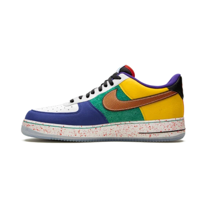 Nike Air Force 1 Low Sneakers - Mismatched Multicolor Los Angeles Design