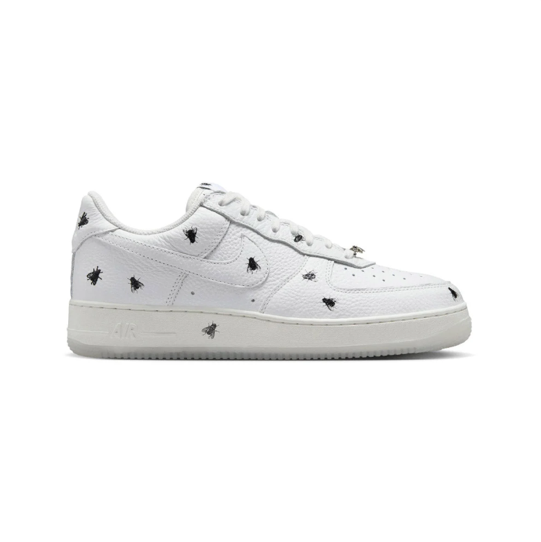 Nike Air Force 1 Low Sneakers - White with Black Fly Graphics