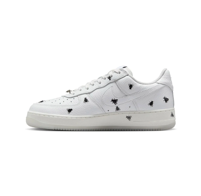 Nike Air Force 1 Low Sneakers - White with Black Fly Graphics