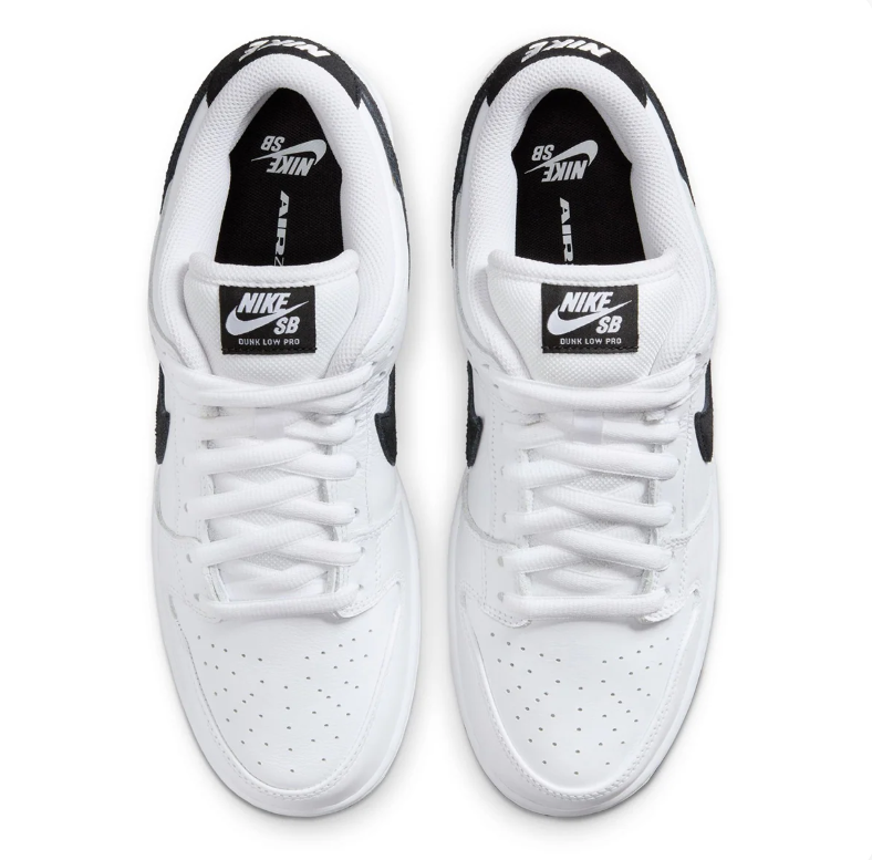 Nike SB Dunk Low Pro Sneakers - White & Black