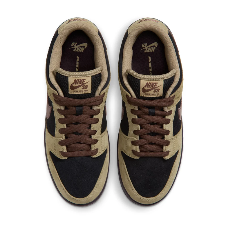 Nike SB Dunk Low Pro Sneakers - Black, Khaki & Brown