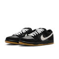 Nike Dunk Low Sneakers - Black & White with Gum Sole