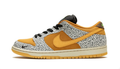 Nike SB Dunk Low Sneakers - Golden Yellow with Spotted Overlays