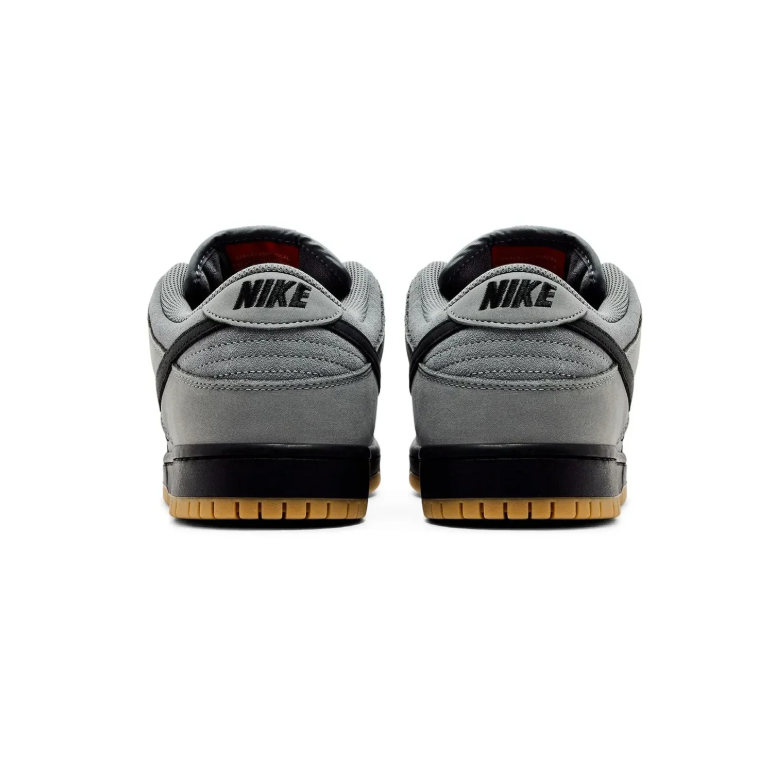 Nike Dunk Low Sneakers - Grey & Black with Gum Sole