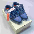 Nike SB Dunk Low Sneakers - Navy & Blue with Teal Swoosh