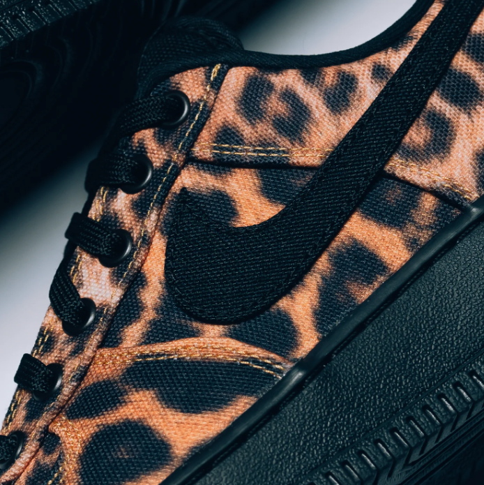Nike Air Force 1 Low Sneakers - Leopard Print & Black